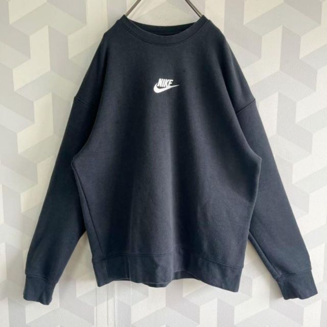 NIKE - 【ナイキ】サイズL レアデザイン刺繍センターロゴスウェット