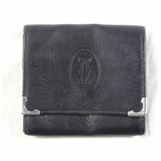 カルティエ(Cartier)のCartier / カルティエ ■ コインケース レザー ブラック 財布 / サイフ / ウォレット / wallet / コイン ブランド 中古 [0990009340](コインケース/小銭入れ)