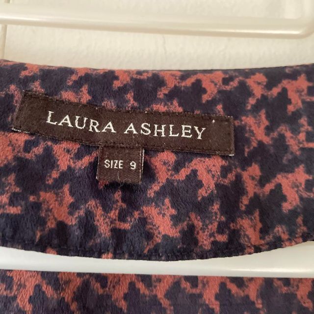 ローラアシュレイ LAURA ASHLEY 千鳥格子 チェック ブラウス