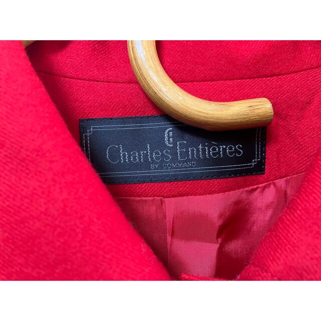 【Charles Entieres】ヴィンテージ 高品質 ウールワンピース 赤