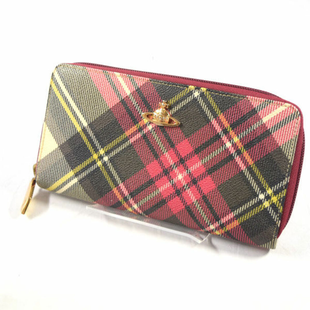 Vivienne Westwood(ヴィヴィアンウエストウッド)のVivienne Westwood / ヴィヴィアンウエストウッド ■ ダービー ラウンドファスナー長財布 PVC 財布 / サイフ / ウォレット / wallet / コイン ブランド 中古 [0990009392] レディースのファッション小物(財布)の商品写真