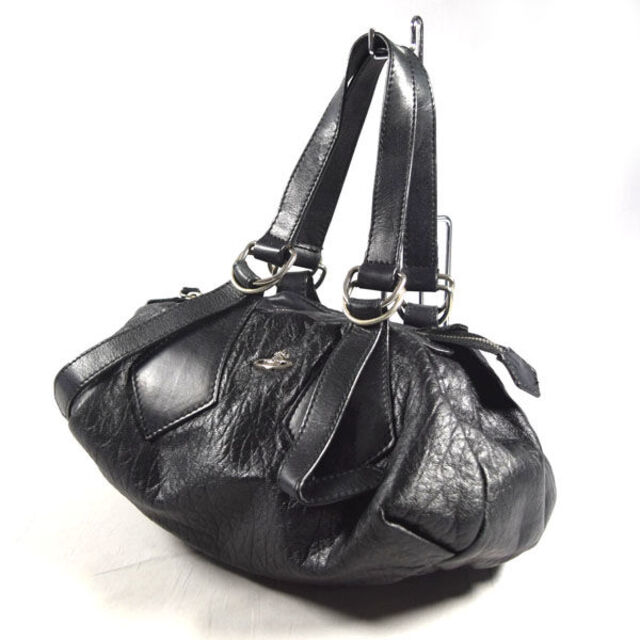 Vivienne Westwood / ヴィヴィアンウエストウッド ■ ORB ハンドバッグ レザー ブラック バッグ / バック / BAG / 鞄 / カバン ブランド  [0990009472]