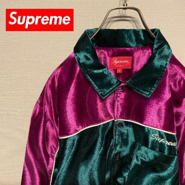 Supreme - 【美品☆野村周平着用☆Lサイズ】シュプリーム サテン ナイロンジャケットの通販 by p｜シュプリームならラクマ