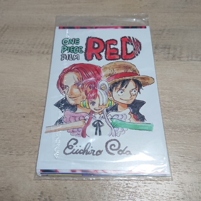 ONE PIECE(ワンピース)のONE PIECE FILM RED ポストカード 【未開封】 エンタメ/ホビーの漫画(少年漫画)の商品写真