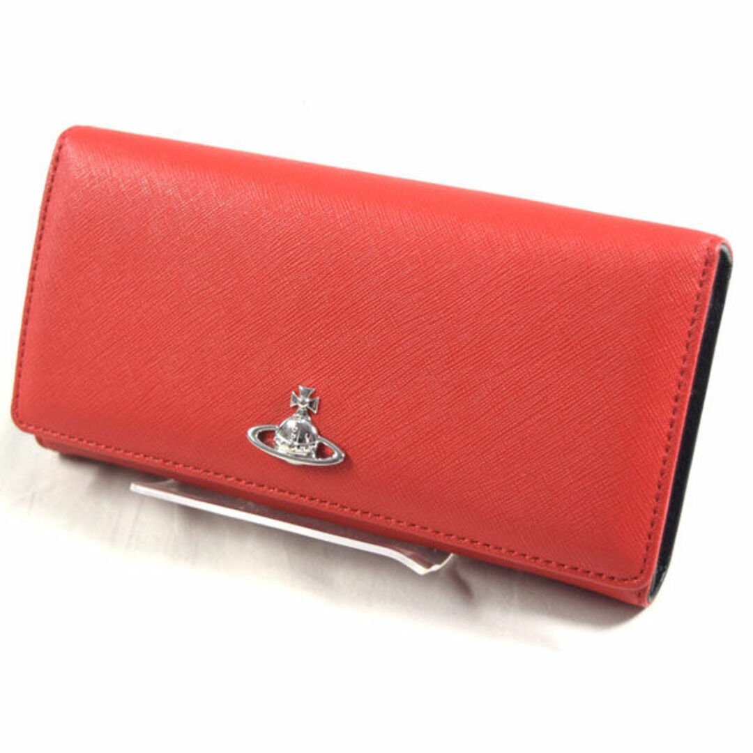 Vivienne Westwood / ヴィヴィアンウエストウッド ■ ORB 二つ折り長財布 レザー レッド 財布 / サイフ / ウォレット / wallet / コイン ブランド  [0990009739]