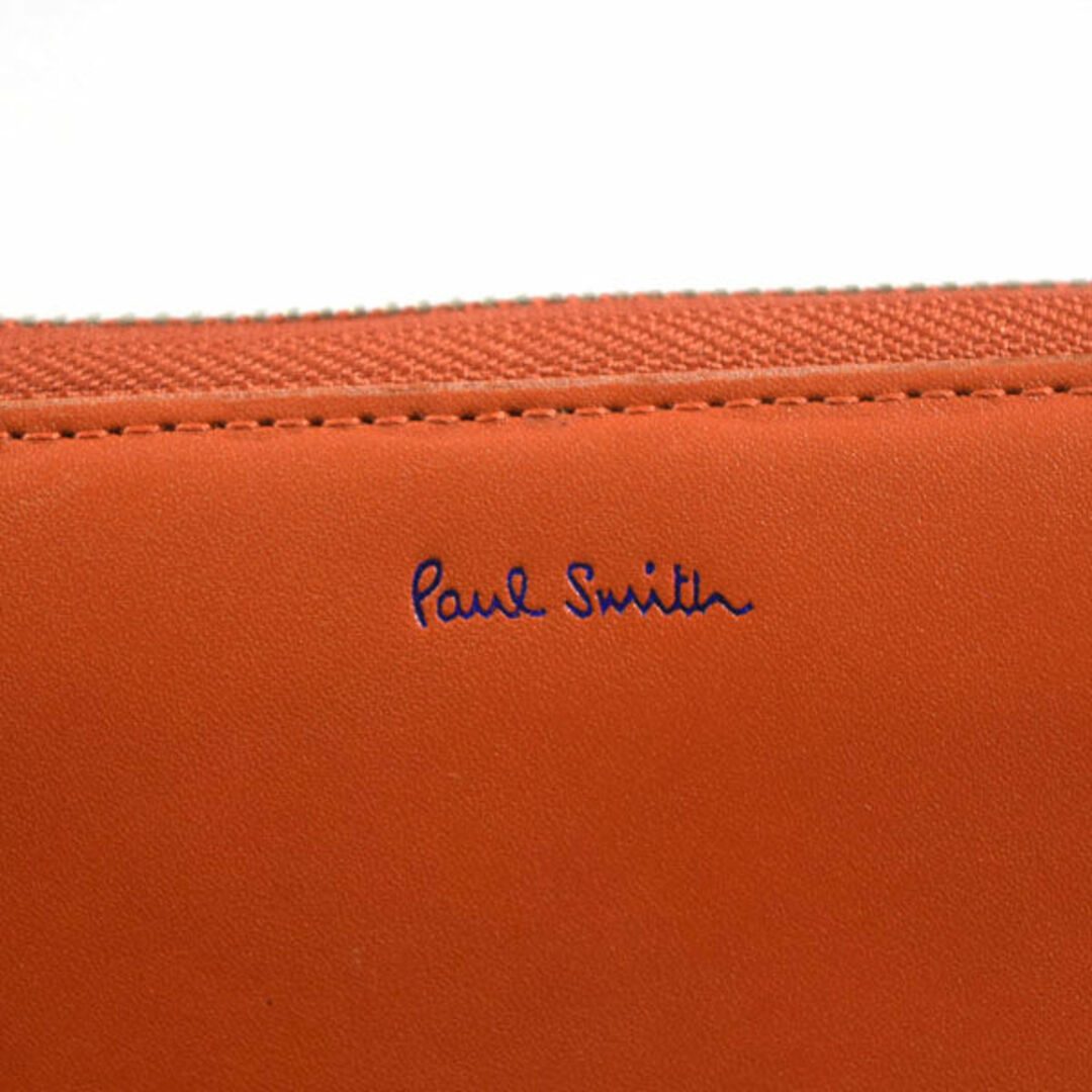 Paul Smith(ポールスミス)のPaul Smith / ポールスミス ■ ラウンドファスナー長財布 レザー オレンジ 財布 / サイフ / ウォレット / wallet / コイン ブランド 中古 [0990009751] レディースのファッション小物(財布)の商品写真