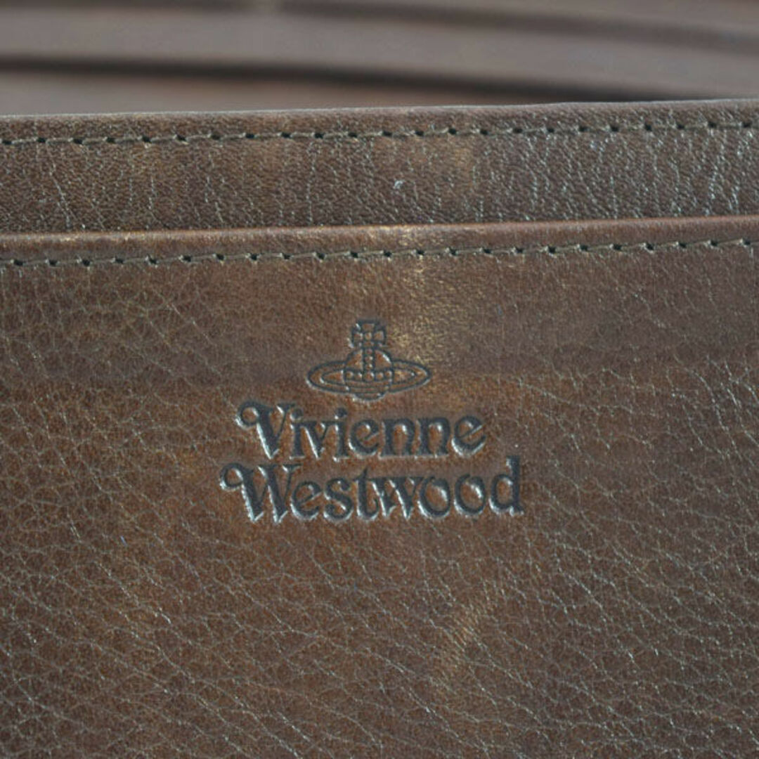 Vivienne Westwood(ヴィヴィアンウエストウッド)のVivienne Westwood / ヴィヴィアンウエストウッド ■ ヌーロック 二つ折り長財布 レザー ブラウン 財布 / サイフ / ウォレット / wallet / コイン ブランド 中古 [0990009553] レディースのファッション小物(財布)の商品写真