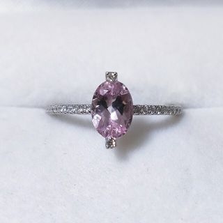 スタージュエリー(STAR JEWELRY)のスタージュエリー ダイヤモンド×モルガナイト？ リング Pt950 2.5g(リング(指輪))