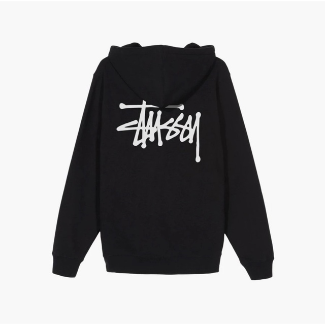 【希少USA製】Stussy サイズL スウェットパーカー ブルー ステューシー