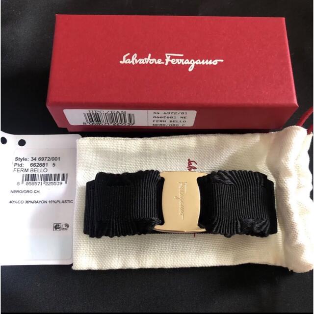 Salvatore Ferragamo - 新品未使用 フェラガモ バレッタ フリルリボン