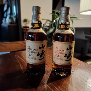 山崎12年　２本　箱無し(ウイスキー)