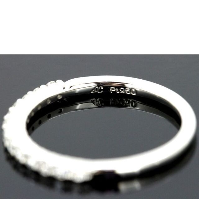 アクセサリー4℃ ダイヤモンド エタニティー リング Pt950 8号 1.6mm