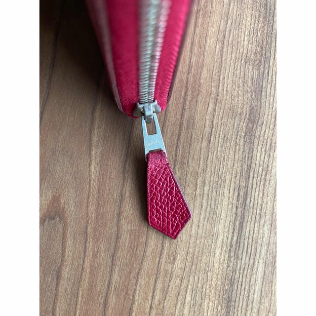 Hermes - エルメス HERMES アザップロング オールレザー ピンクレッド