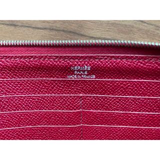 Hermes - エルメス HERMES アザップロング オールレザー ピンクレッド