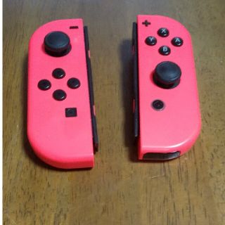 ニンテンドースイッチ(Nintendo Switch)のjoy con ネオンレッド (LR)(その他)