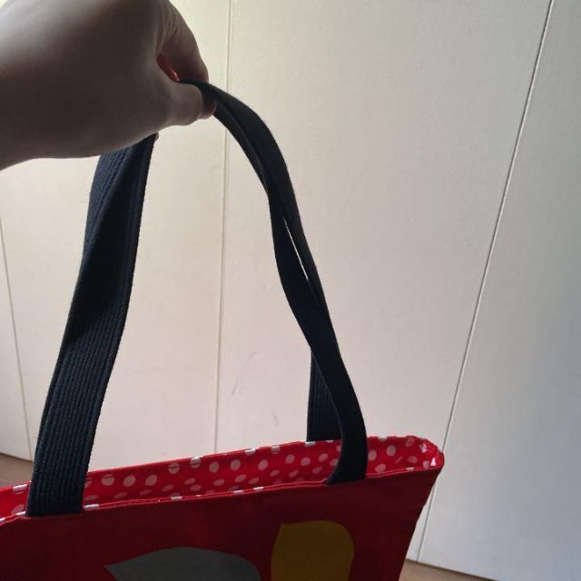 新品同様】マリメッコ marimekko 花柄 ドット柄 ハンド トートバッグ