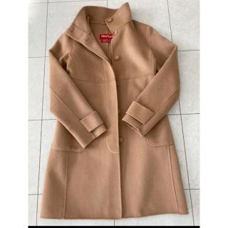 マックスマーラ(Max Mara)の【美品】マックスマーラ  ウール・アンゴラ・カシミヤ　ハーフコート(チェスターコート)