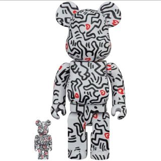 メディコムトイ(MEDICOM TOY)のBE@RBRICK KEITH HARING #8 100％ & 400％(フィギュア)