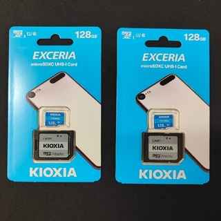 トウシバ(東芝)の新品未使用 旧東芝 KIOXIA  microSD 128GB アダプター付き(その他)