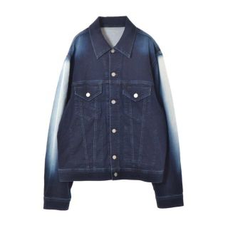 ディーゼル(DIESEL)のDIESEL ROBIN-NE スウェット デニム ジャケット(Gジャン/デニムジャケット)