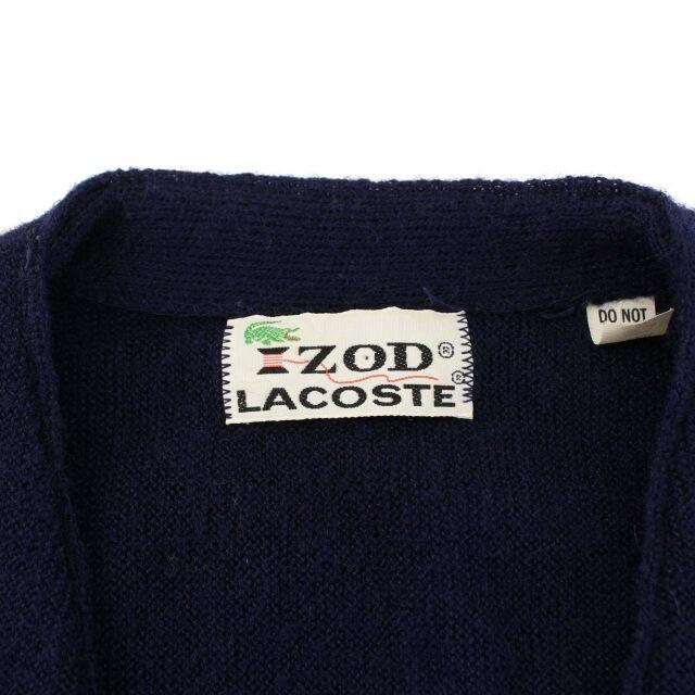 ラコステ IZODLACOSTE ヴィンテージ 70s 糸巻きタグ カーディガン 5