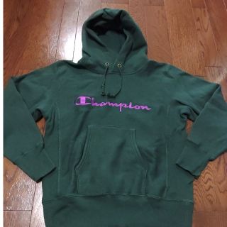 チャンピオン(Champion)のChampion　リバースウィーブ　パーカー　青タグ　M　緑　紫(パーカー)