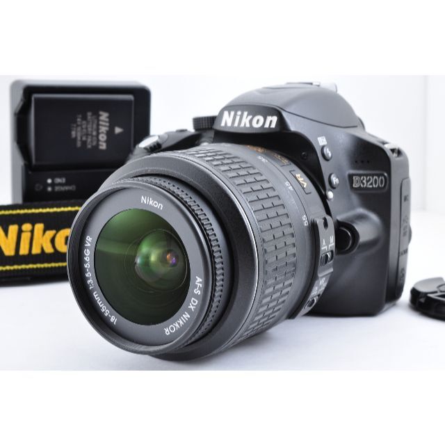 Nikon D3200 ＆ 18-55 VR レンズ付き 送料無料 #DH12