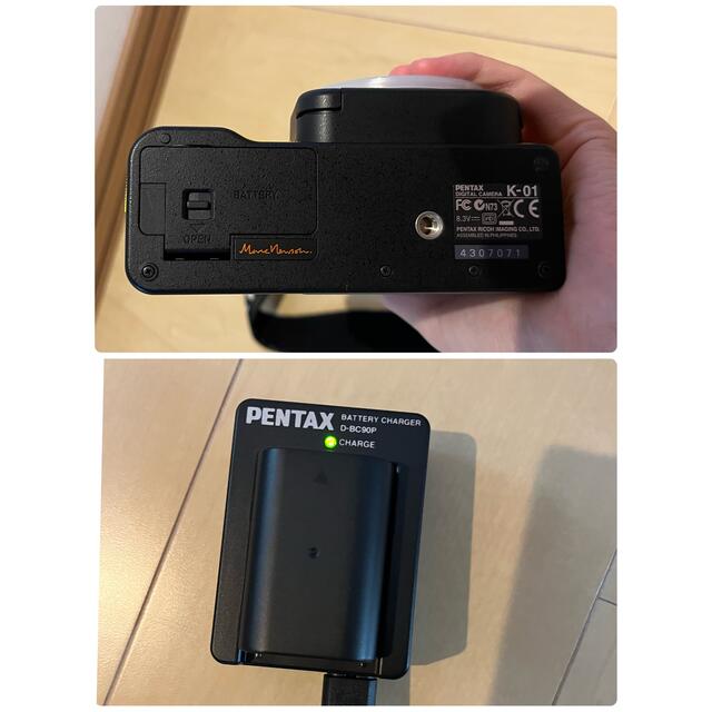 PENTAX(ペンタックス)のPENTAX K−01 ダブルズームレンズキット・vanguardカメラバック付 スマホ/家電/カメラのカメラ(ミラーレス一眼)の商品写真