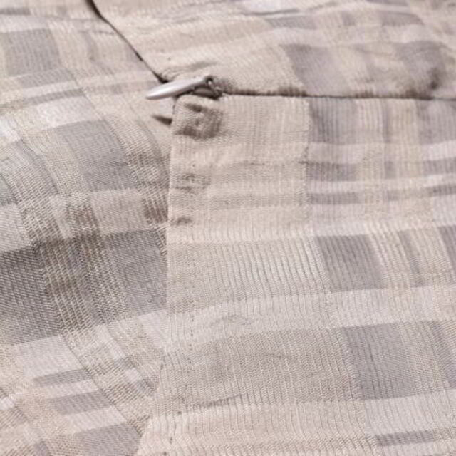 ARTISAN リネン混 チェック ワンピース 4