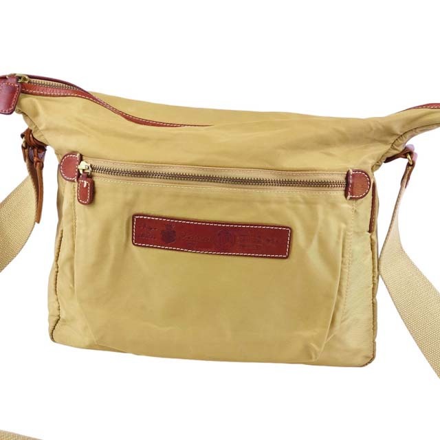 Felisi(フェリージ)のフェリージ 9362 バッグ ショルダーバッグ ナイロン カーフレザー メンズ カバン 鞄 ベージュ/ブラウン メンズのバッグ(ショルダーバッグ)の商品写真