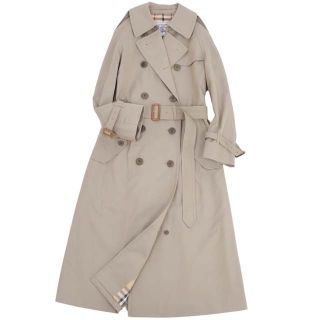 バーバリー(BURBERRY)のVintage バーバリー コート トレンチコート レディース コットン アウター 古着 9AB2(M相当) ベージュカーキ(トレンチコート)