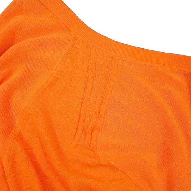 HERMES - エルメス ニット コットン セーター ハイゲージ Hロゴ HERMES - エルメス ニット コットン セーター ハイゲージ Hロゴ