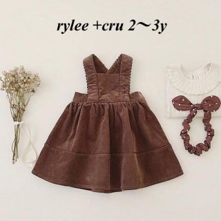 キャラメルベビー&チャイルド(Caramel baby&child )のrylee +cru ライリーアンドクルー　ジャンパースカート 美品(ワンピース)