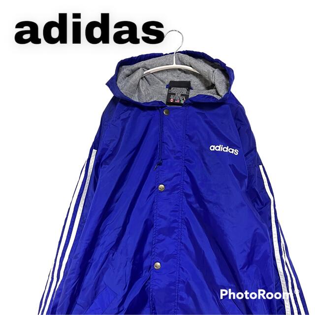 adidas - アディダス★80's 国旗タグ 袖スリーライン 三本線 ジャケット ベンチコートの通販 by フォロー割あります★あぐ古着