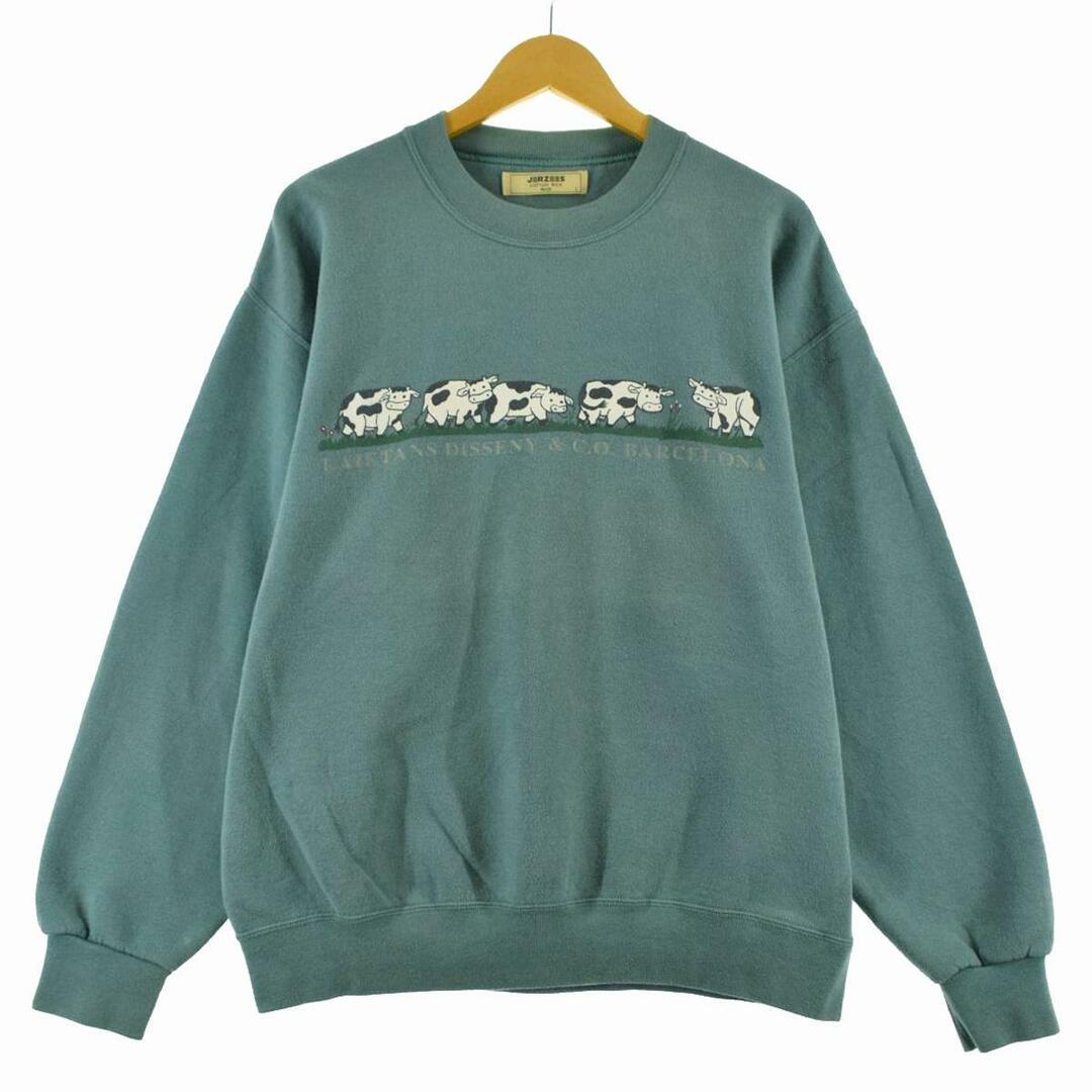通信販売 ジャージーズ USA製 トレーナー スウェット ビッグプリント