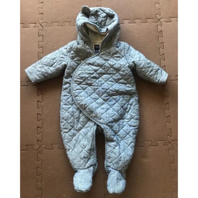スピード対応 全国送料無料 baby GAP ロンパース 70 babygap デニム オーバーオール 6-12m(70相当)