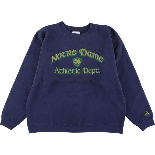 アディダス adidas TEAM NOTRE DAME ノートルダム大学 カレッジスウェットシャツ トレーナー メンズM /eaa269106