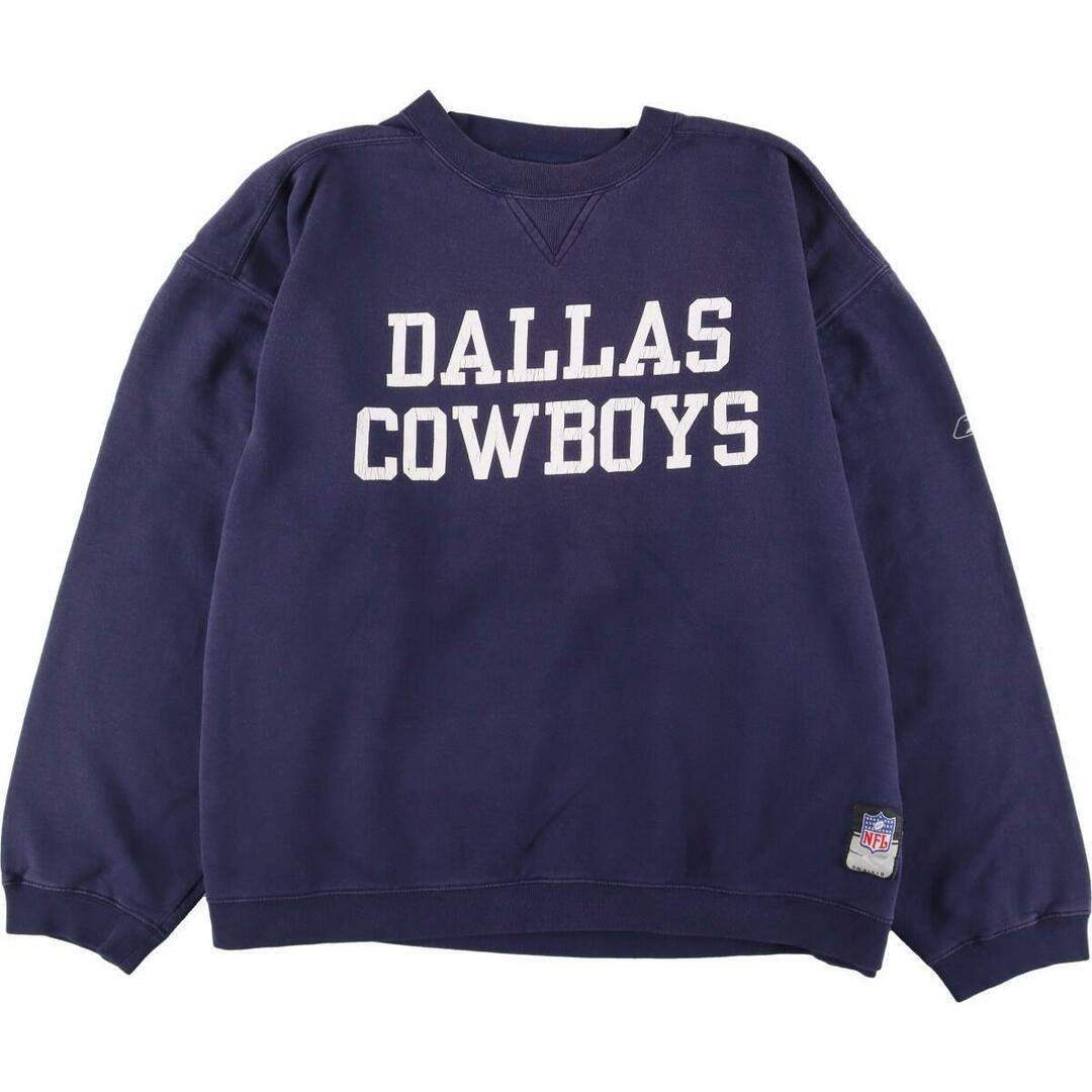 NFL Dallas cowboys ハーフジップ フリーススウェット 2XL