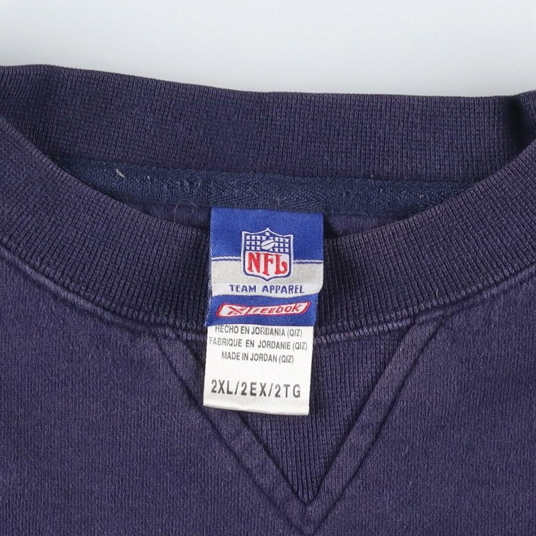 NFL Dallas cowboys ハーフジップ フリーススウェット 2XL