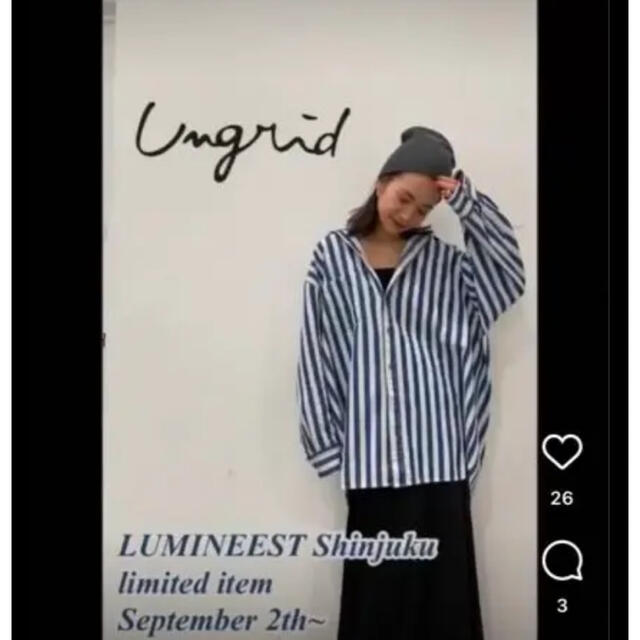 Ungrid(アングリッド)のUngrid新宿店限定デニムシャツ レディースのトップス(シャツ/ブラウス(長袖/七分))の商品写真