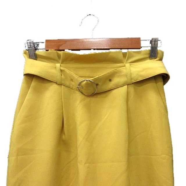 UNITED ARROWS green label relaxing(ユナイテッドアローズグリーンレーベルリラクシング)のグリーンレーベルリラクシング ユナイテッドアローズ タイトスカート ロング 黄色 レディースのスカート(ロングスカート)の商品写真