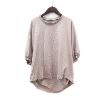 ZARA - ザラ カットソー クルーネック 五分袖 ドルマンスリーブ S