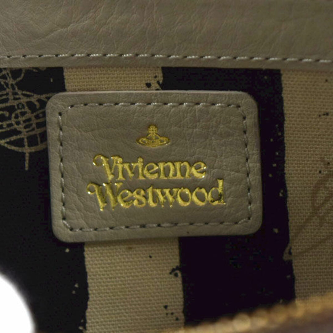 Vivienne Westwood(ヴィヴィアンウエストウッド)のVivienne Westwood / ヴィヴィアンウエストウッド ■ ORB ラウンドファスナー長財布 レザー 薄グレー 財布 / サイフ / ウォレット / wallet / コイン ブランド 中古 [0990009684] レディースのファッション小物(財布)の商品写真