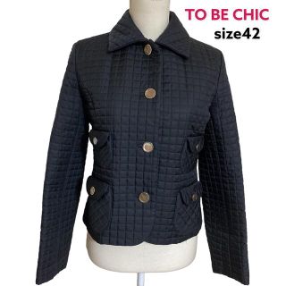 トゥービーシック(TO BE CHIC)の美品トゥービーシック　シンプルに大人可愛いキルティングジャケット、コート　42(テーラードジャケット)