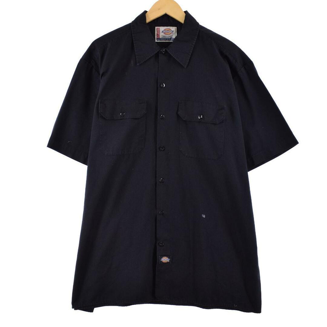 ディッキーズ Dickies 半袖 ワークシャツ USA製 メンズXXL /eaa264155