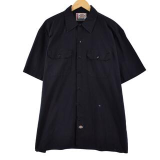 ディッキーズ(Dickies)の古着 ディッキーズ Dickies 半袖 ワークシャツ USA製 メンズXXL /eaa264155(シャツ)