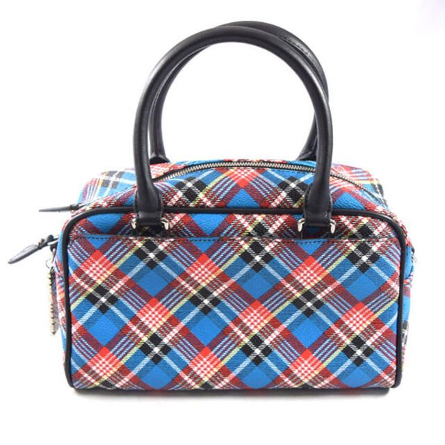 Vivienne Westwood Anglomania □ SHUKA TARTAN 2wayバッグ PVC ブルー