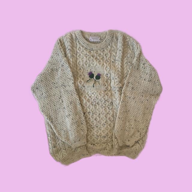 used/ flower knit
