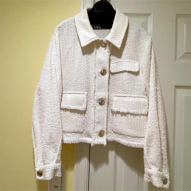 ZARA - ZARA ゴールドボタンシャツジャケットの通販 by くるみん ZARA - ZARA ゴールドボタンシャツジャケットの通販 by くるみん