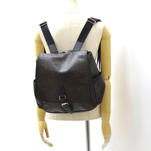 Vivienne Westwood / ヴィヴィアンウエストウッド ■ アーサー リュック レザー 黒 バッグ / バック / BAG / 鞄 /  カバン ブランド 中古 [0990009827]